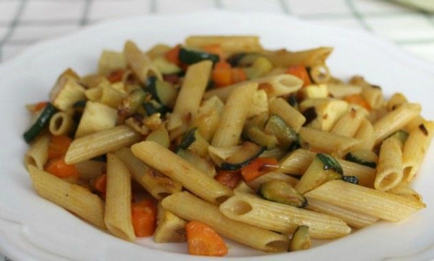 macarrones-tofu-verduras